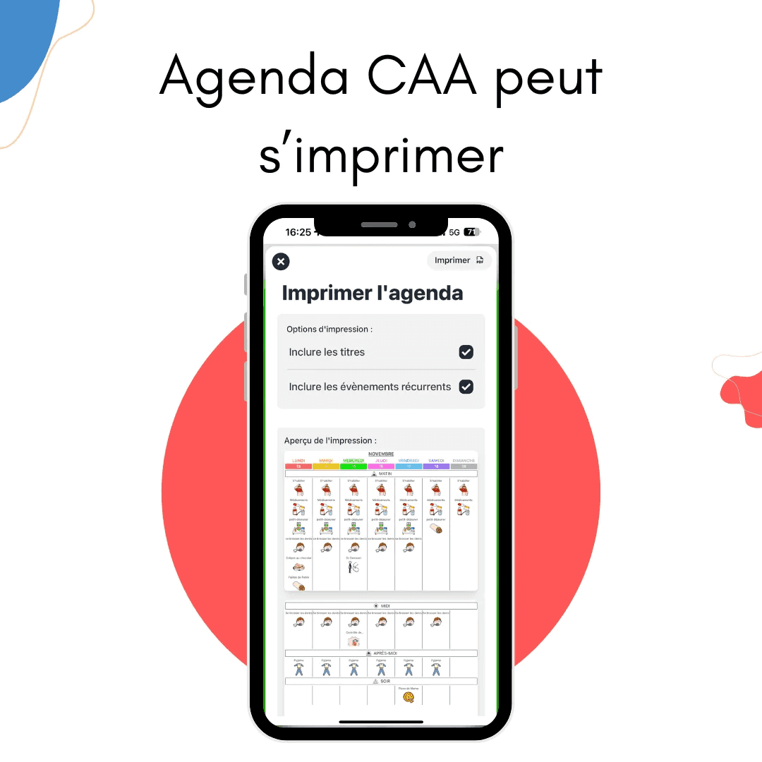 Stampa il tuo calendario CAA con pittogrammi